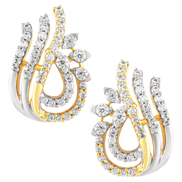 Exuberant Sparks Style Diamond Earrings