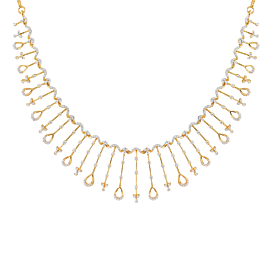 Radiant Sleek Dainty Diamond Necklaces