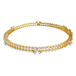 Incredible Sleek Floral Diamond Bracelets-EF IF VVS-5.5