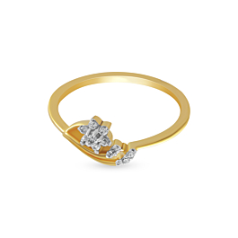 Alluring Floral Diamond Rings-EF IF VVS-18kt Rose Gold-7