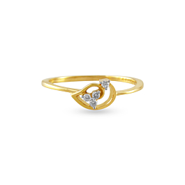 Fashionable Floral Diamond Rings-EF IF VVS-18kt Rose Gold-7