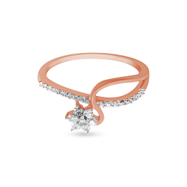 Royal Minimalistic Floral Diamond Rings - Diamond Rings-EF IF VVS-18kt White Gold-7
