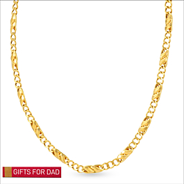 Classic Sleek Figaro Pattern Gold Chain - Gifts for Dad Collection