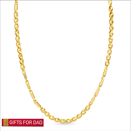 A Father's Treasure Interlinked Gold Chain - Gifts for Dad Collection