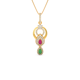 Mesmerizing Dainty Floral Gold Pendant
