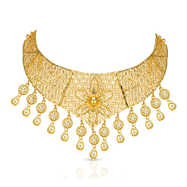 Grandeur Floral Gold Necklace