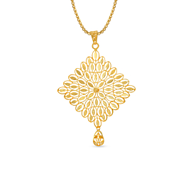Fashionate Intricate Design Gold Pendant