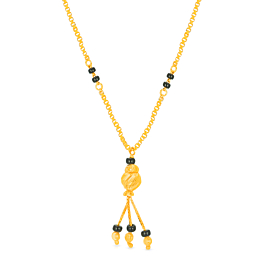 Dashing Beaded Charms Gold Mangalsutra