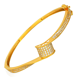 Stylish Glint Stone Gold Bracelet