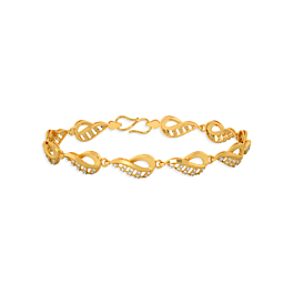 Shiny Conch Pattern Gold Bracelet