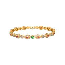 Classic Floral Gold Bracelet