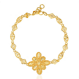 Timeless Floral Gold Bracelet