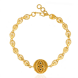 Exquisite Pear Drop Gold Bracelet
