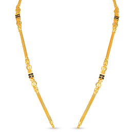 Charming Beaded Gold Mangalsutra