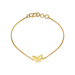 Pristine Butterfly Gold Bracelet