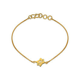 Refulgent Star Pattern Gold Bracelet