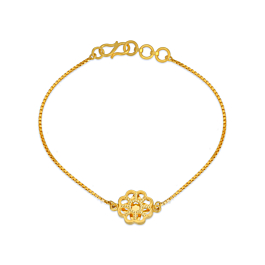 Ornate Floral Gold Bracelet