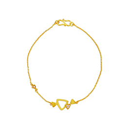 Petite Triangular Gold Bracelet