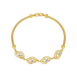 Charismatic Twirly Gold Bracelet