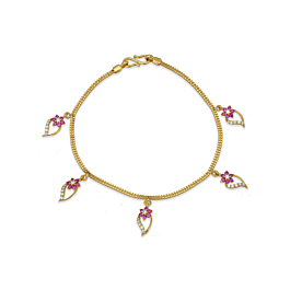 Ethereal Floral Gold Bracelet