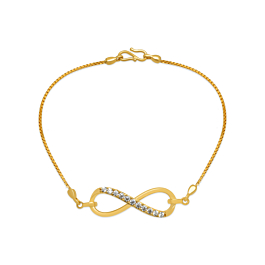 Artistic Infinity Gold Bracelet