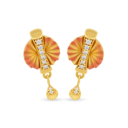 Imperial Pear Drops Gold Earrings