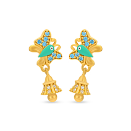 Gorgeous Butterfly Gold Earrings
