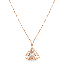 Charismatic Mesh Pattern Diamond Necklace