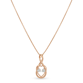 Sparkle Infinity Heartin Diamond Necklace