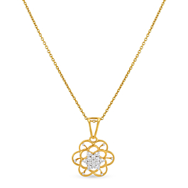 Shimmering Bloom Diamond Necklace