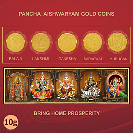 5 In 1 Divine Pancha Aishwaryam 22KT Gold Coins