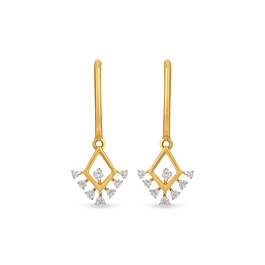 Impressive Dangling Diamond Earrings-736A001710-1-EF IF VVS-18kt Yellow Gold-