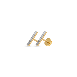 Trendy Chic Diamond Earrings-736A001383-1-EF IF VVS-18kt Yellow Gold-