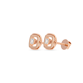 Regal Square Shaped Diamond Earrings-736A001542-1-EF IF VVS-18kt Yellow Gold-