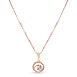 Pristine Floral Diamond Necklace-EF IF VVS-18kt Yellow Gold-