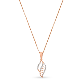 Exquisite Twirl Diamond Necklace-EF IF VVS-18kt Yellow Gold-