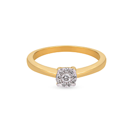 Amazing Concentric Circle Diamond Ring-736A001567-1-EF IF VVS-18kt Yellow Gold-7