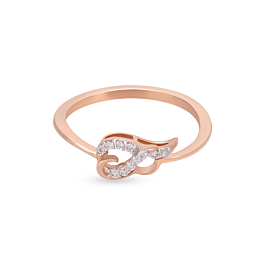 Romantic Heart Diamond Ring-EF IF VVS-18kt Yellow Gold-7