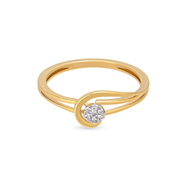 Lambent Swirl Diamond Ring-736A001766-1-EF IF VVS-18kt Yellow Gold-7