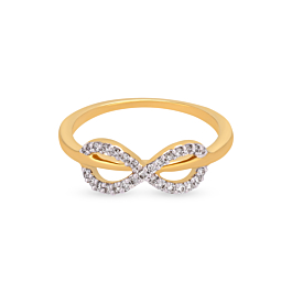 Dazzling Infinity Diamond Ring-736A001563-1-EF IF VVS-18kt Yellow Gold-7
