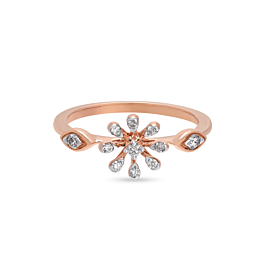 Attractive Fancy Floral Diamond Ring-736A001584-1-EF IF VVS-18kt Yellow Gold-7