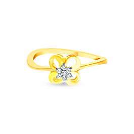 Ravishing Floral Diamond Ring-736A001486-1-EF IF VVS-18kt Yellow Gold-7