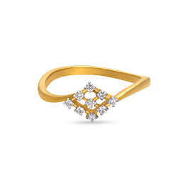 Scintillating Nine Stone Diamond Ring-736A001378-1-EF IF VVS-18kt Yellow Gold-7