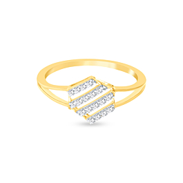 Appealing Hexa Pattern Diamond Ring-736A001437-1-EF IF VVS-18kt Yellow Gold-7
