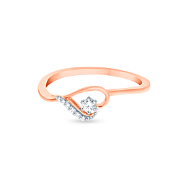 Stylish Heartin Diamond Ring-736A001316-1-EF IF VVS-18kt Yellow Gold-7