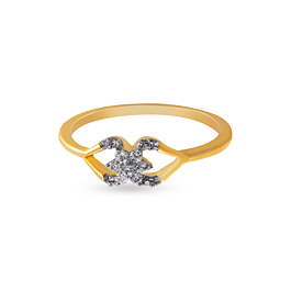 Mystic Twin Heart Diamond Ring-EF IF VVS-18kt Yellow Gold-7