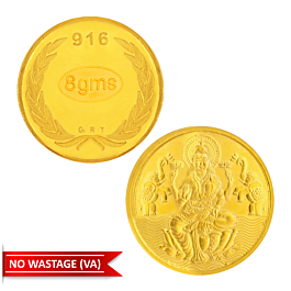 22KT 8 Grams Lakshmi Gold Coin
