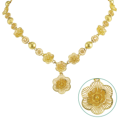 Gold Necklace 102A233446