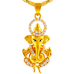 22 KT Ganesha Gold Pendant GPN1582