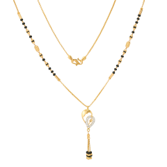 Fashionable Semi Stoned Gold Necklaces
